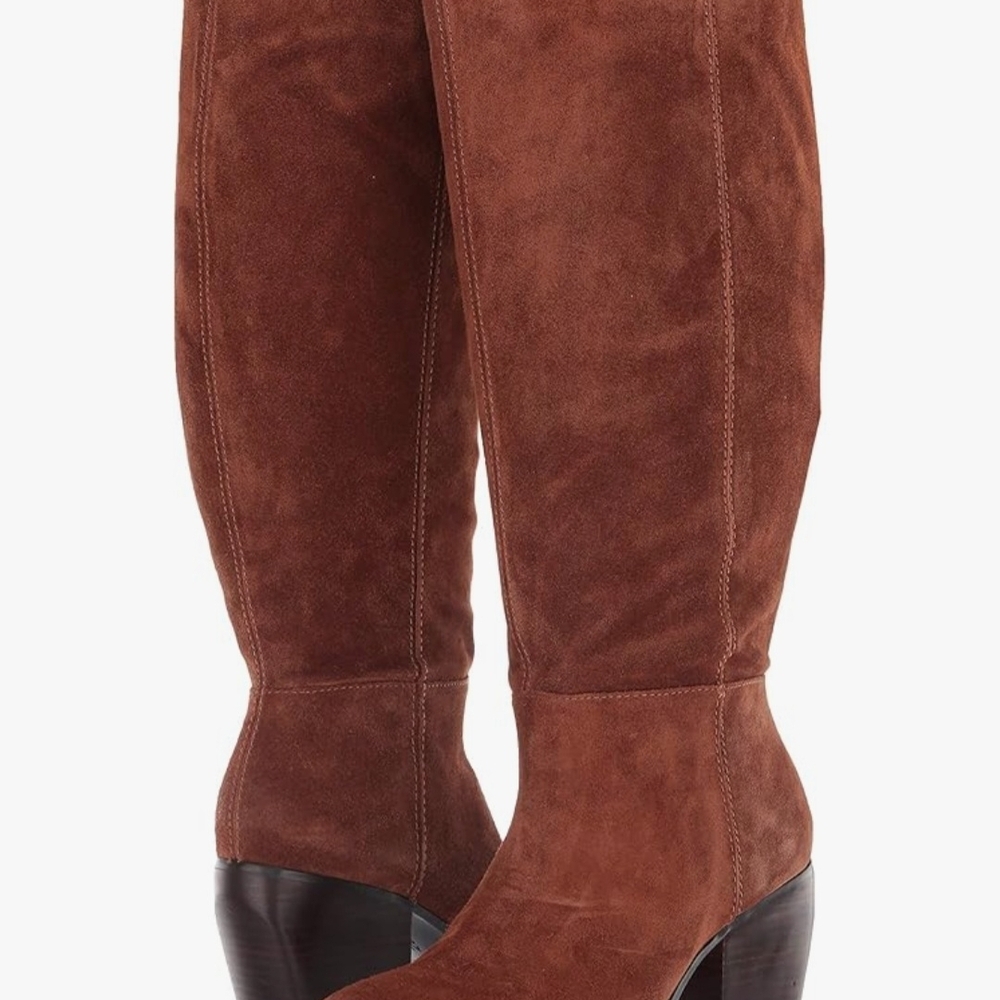 Naturalizer womens Fae High Shaft Saddle Tan Wide Calf Woman's Size 6.5 - Picture 2 of 8